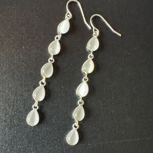 Elegant moonstone Dangle Earrings
